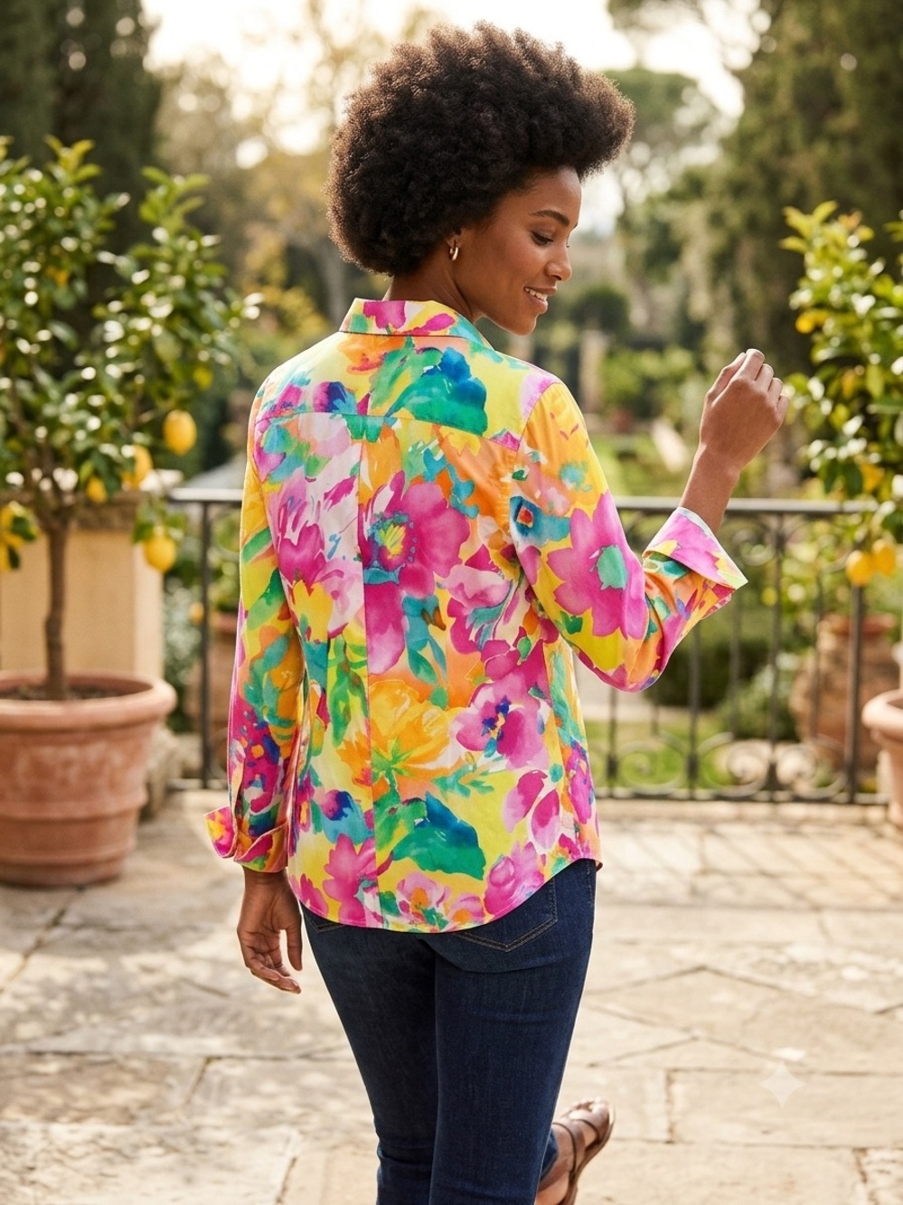Lauren Ralph Lauren EUC Floral
Watercolor Button-Down Blouse
100% cotton SZ exlg